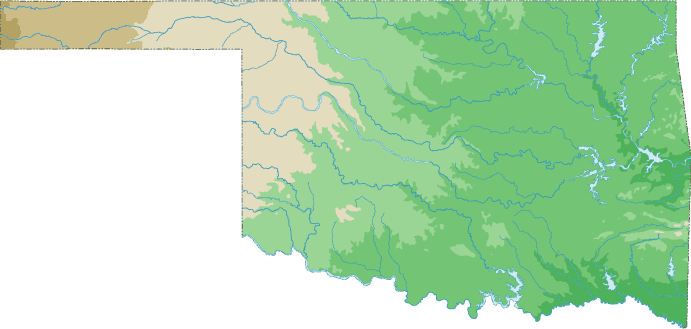 Oklahoma topo map